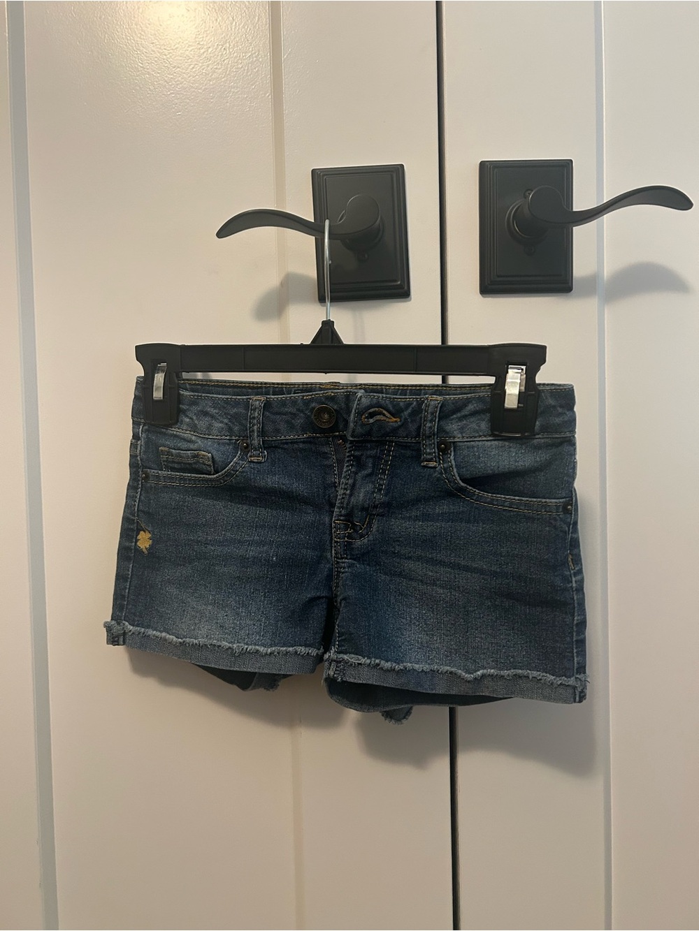 Lucky Brand Dark Blue Cutoff Denim Shorts